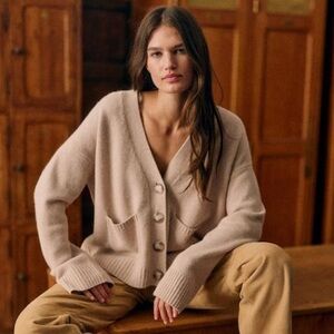 Sézane Jady Cardigan in Natural